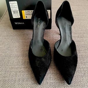 Vince suede black pumps